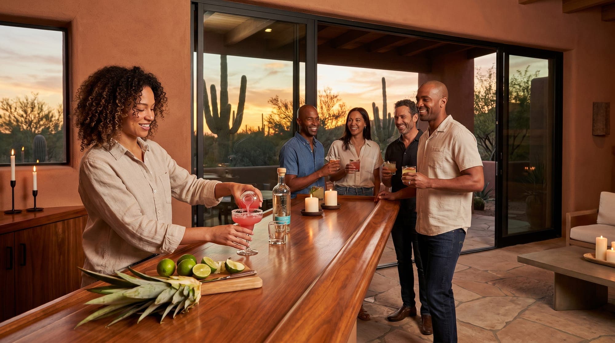A home-hosted Tenseats supper club in Scottsdale, AZ