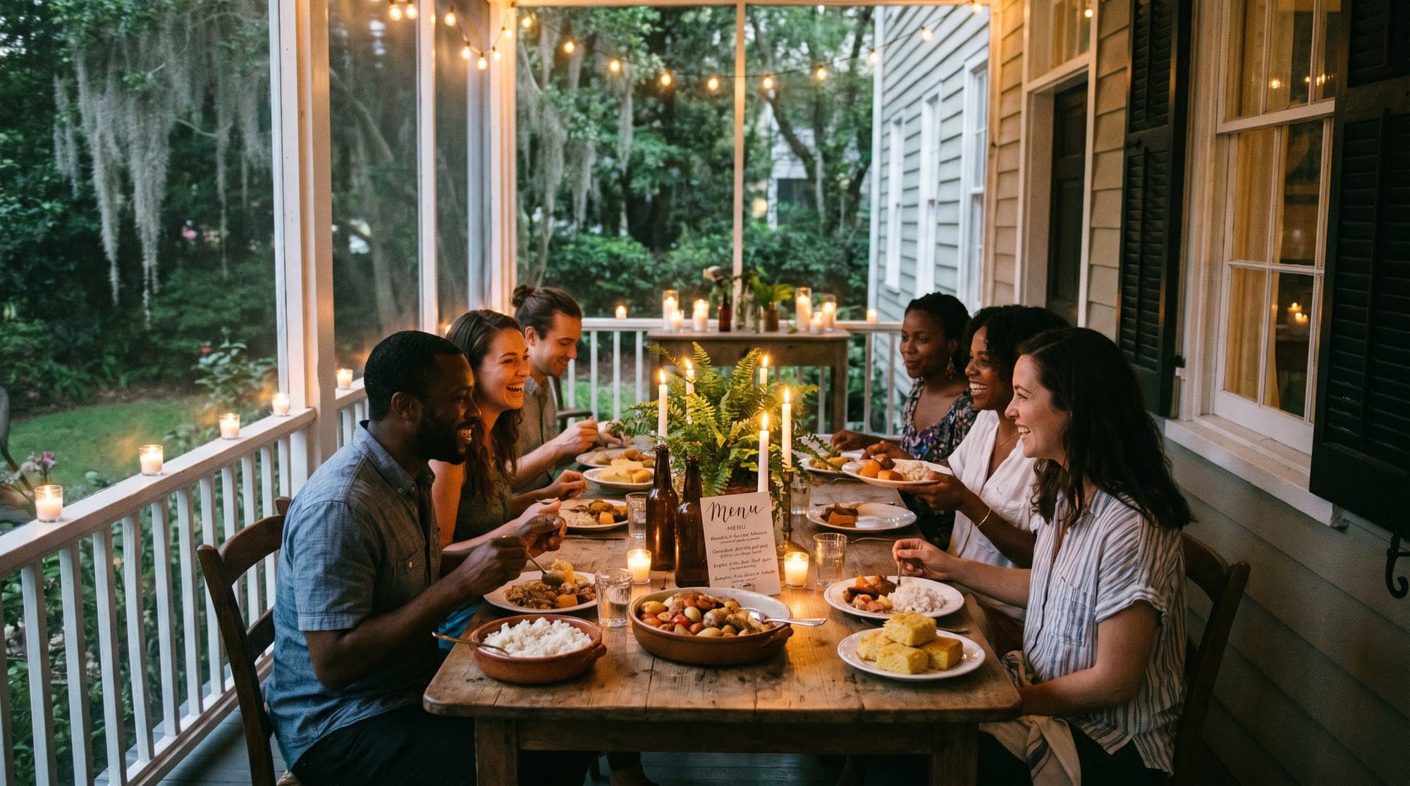 A home-hosted Tenseats supper club in Charleston, SC