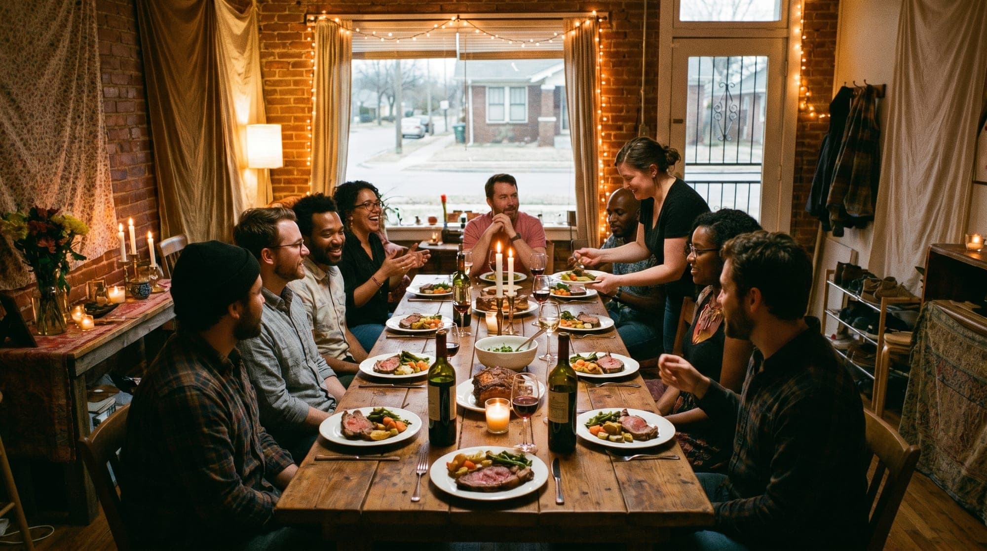 A home-hosted Tenseats supper club in Oklahoma City, OK