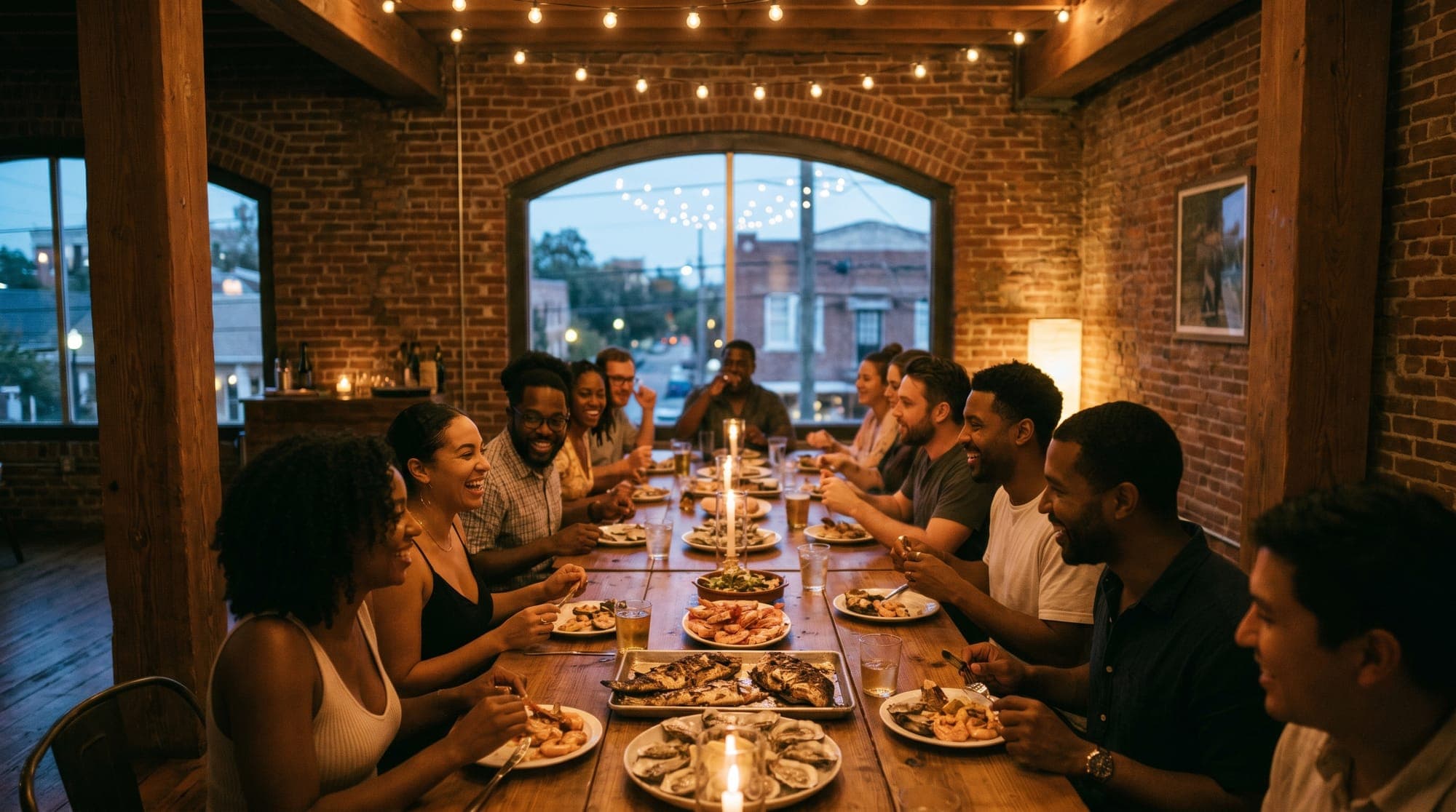 A home-hosted Tenseats supper club in Tampa, FL